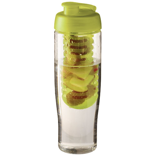Gourde personnalisable sport et infuseur 700 ml H2O Active® Translucide et Citron vert